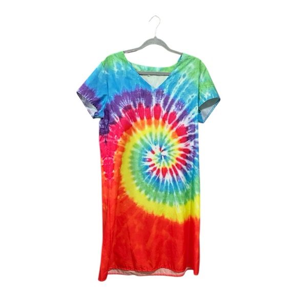 Vibrant Tie-Dye Women's Dress Size M - Picture 1 of 5
